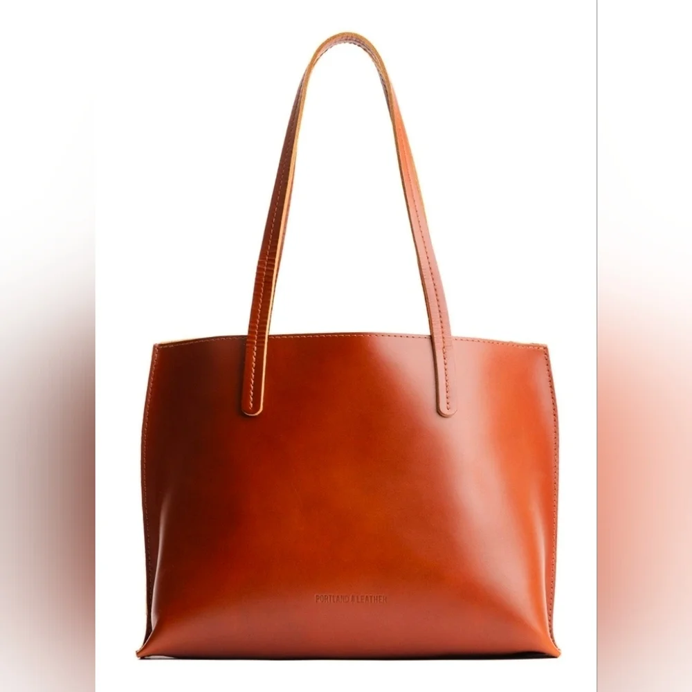Portland Leather Medium August Tote in Madrone - Picture 7 of 7